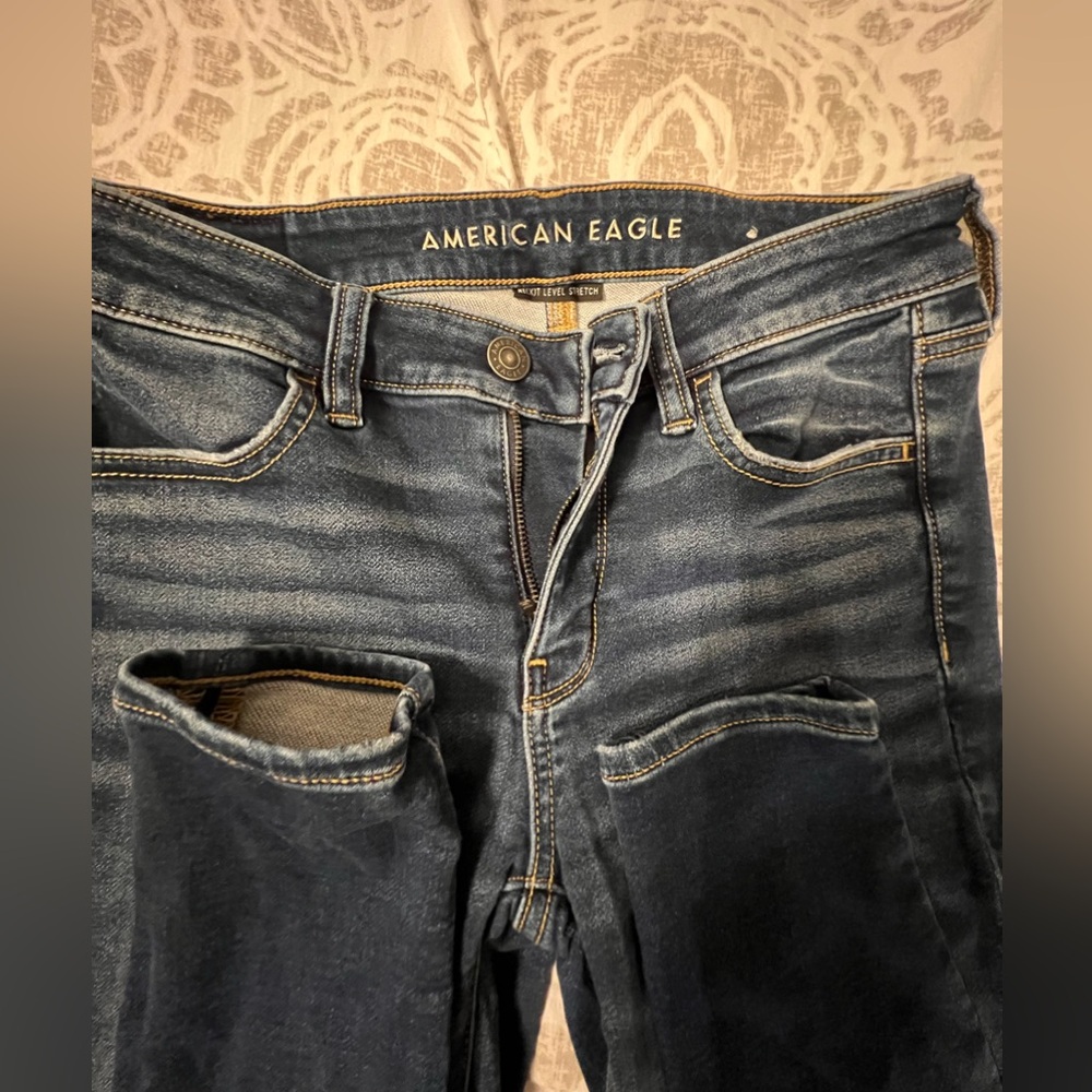 American Eagle Jeans Next Level Stretch Jegging 4 Long